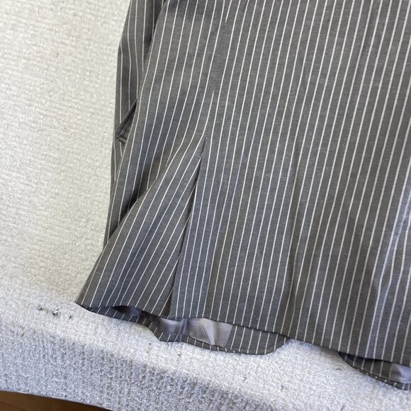 MASSIMO MODA Collezione Men's Grey White Stripped Suit Blazer Jacket Size 42R - Picture 14 of 16